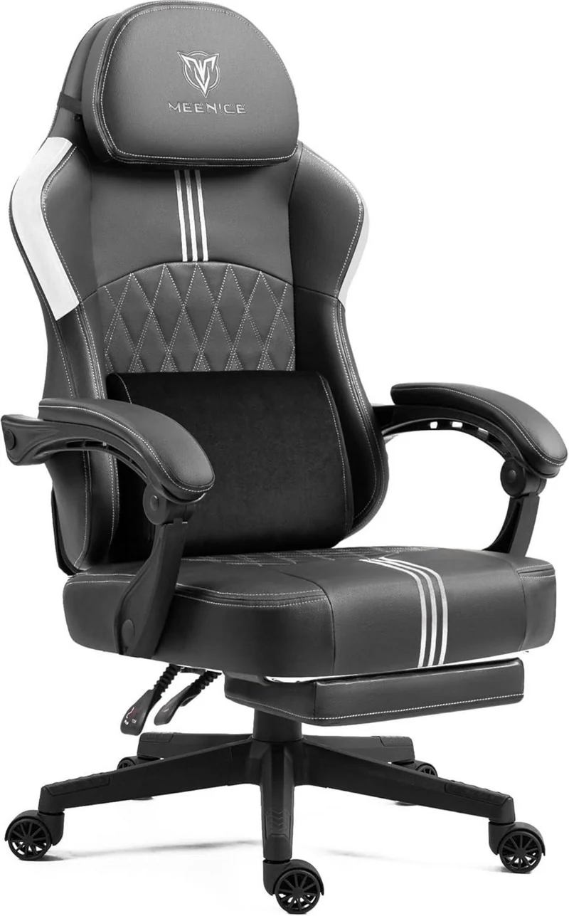 MEENICE Gaming Stuhl mit Taschenfederkissen, Kühlung