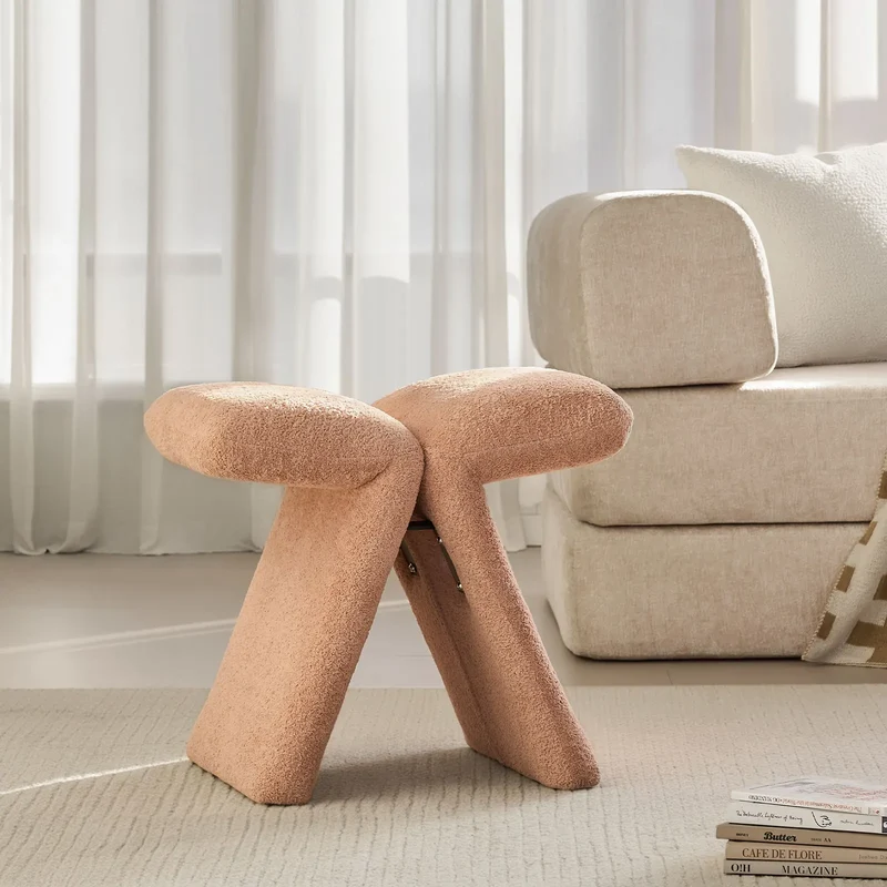 Faye Butterfly Schminktisch-Hocker – Designer Edition in Rosa