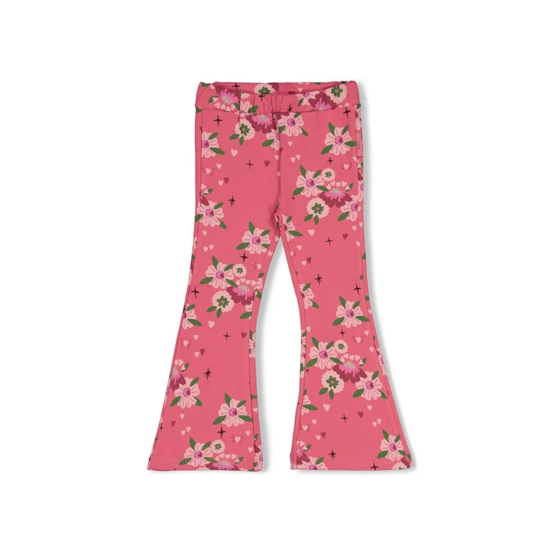 Jubel-Schlaghose AOP - Moon Flowers-Rosa