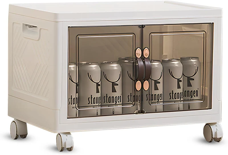 33L x 1, Faltbare Aufbewahrungsbox mit Deckel,Aufbewahrungsregal mit Boxen,Stapelboxen,Kunststoffbox