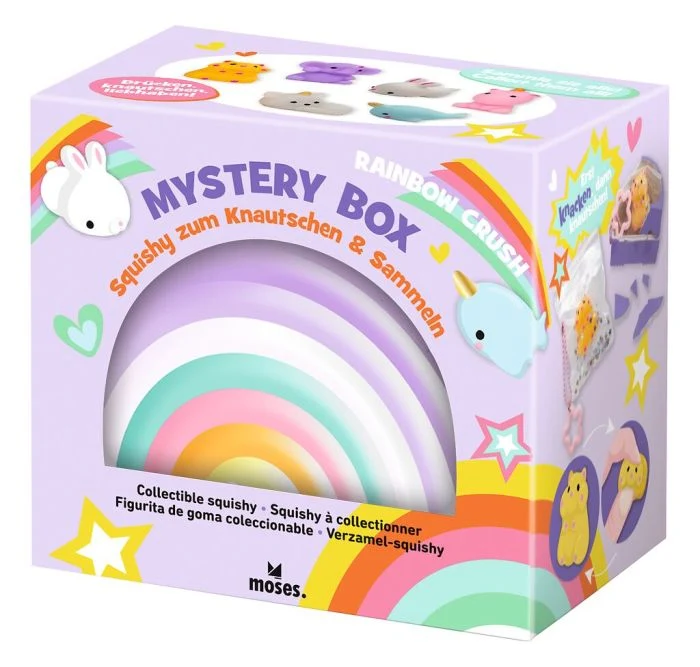 Mystery box - Rainbow Crush - 1 von 6 Squishy-Tierchen