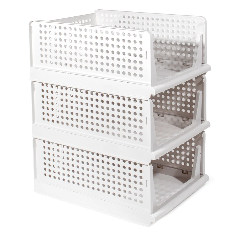 Schrank Organizer Kleiderschrank 3 Stück, Faltbare Aufbewahrungsbox, Ordnungssystem für Schubladen, Schließfächer, Kleiderschränke