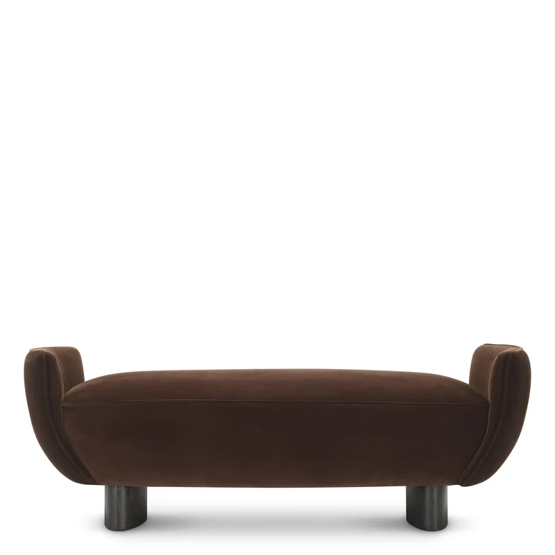 Eichholtz Bank Stirling I Brown Velvet