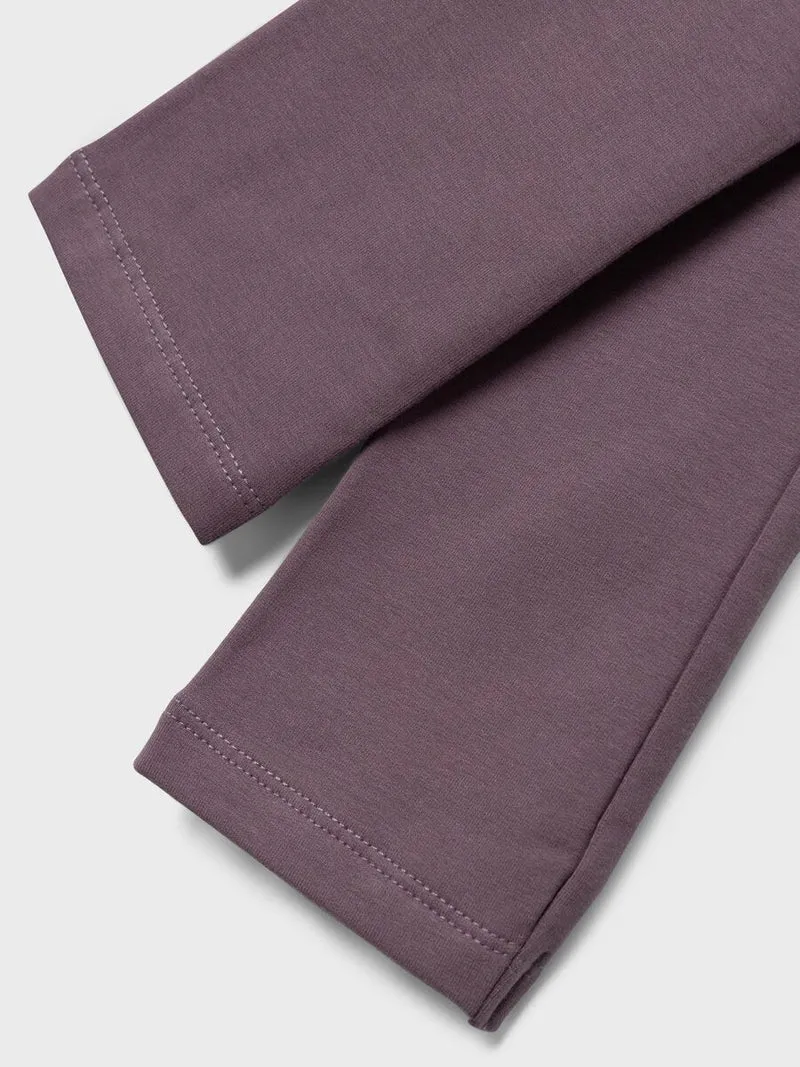 Name it-NKFDAVINA SOLID SWE LEGGING BRU N NOOS-Arctic Dusk