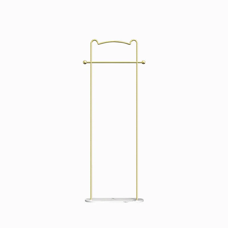 Gorgeous Metal Coat Rack Free Standing Marble Bottom Coat Hanger for Living Room