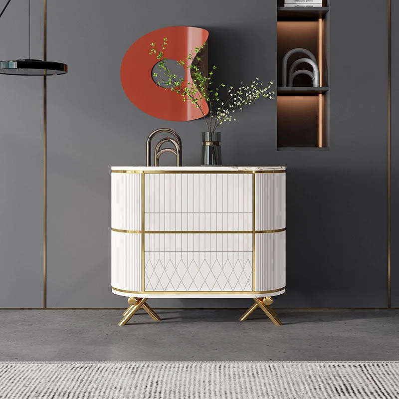 Glam Lingerie Chest Stone Vertical Storage Chest with Drawers for Bedroom