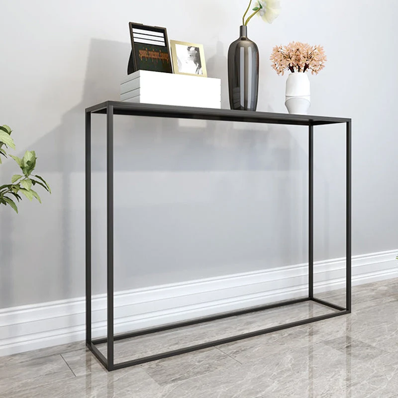 Ironcraft Rectangle Console Table Contemporary Accent Table for Hall