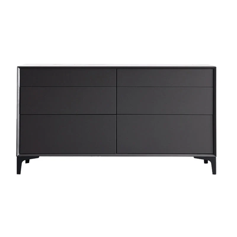 Contemporary Storage Chest Stone Dresser with 6 Drawers , 12.48/15.6 Inch W