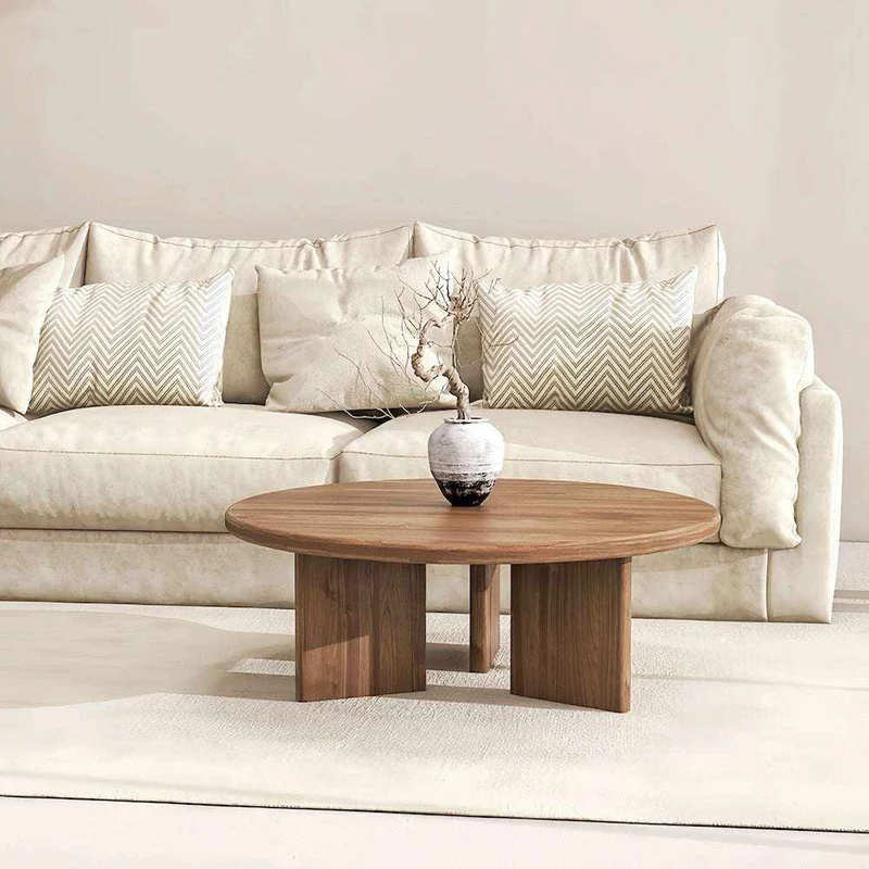 Wabi Sabi Solid Wood Coffee Table | Rustic & Tranquil Home Décor