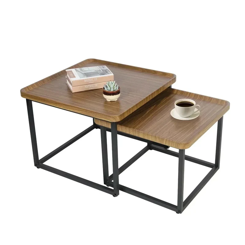 Square Coffee Table Set of Two | Modern & Stylish Living Room Furniture