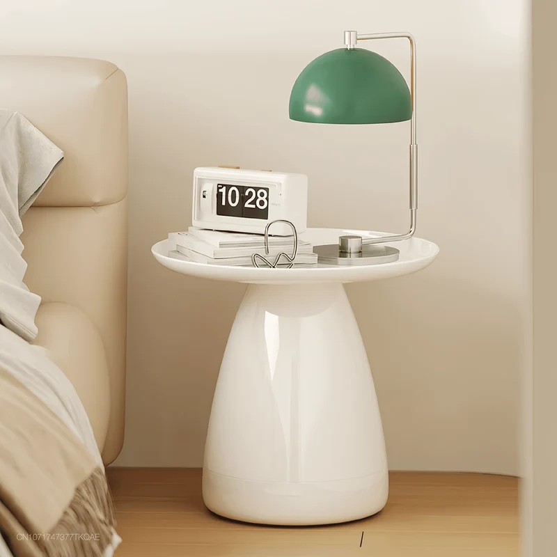 Bedroom Side Table | Colorful PVC Small Side Table for Modern Spaces