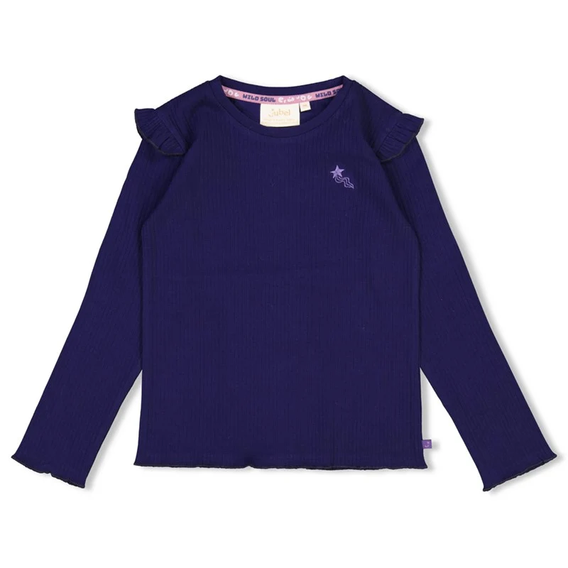 Jubel-Gerippte Longsleeve - Wild Soul-Indigo