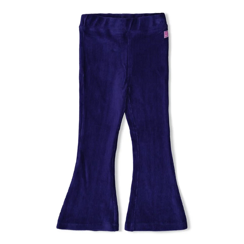 Jubel-Gerippte Schlaghose Samt - Wild Soul-Indigo