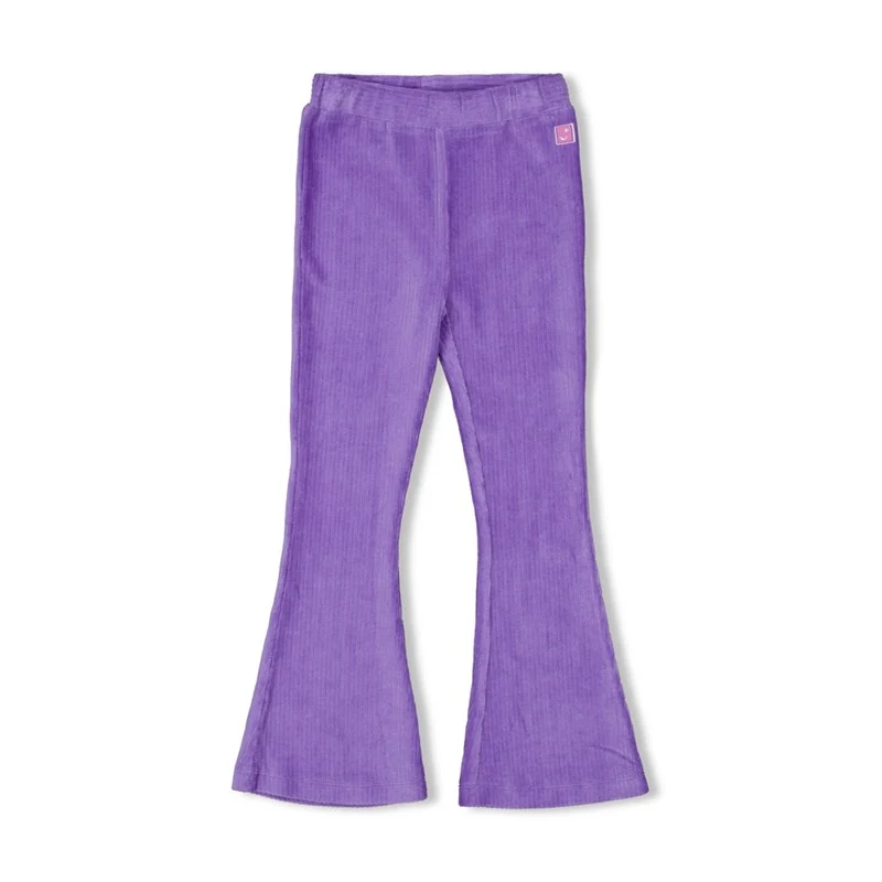 Jubel-Gerippte Schlaghose Samt - Wild Soul-Lavender