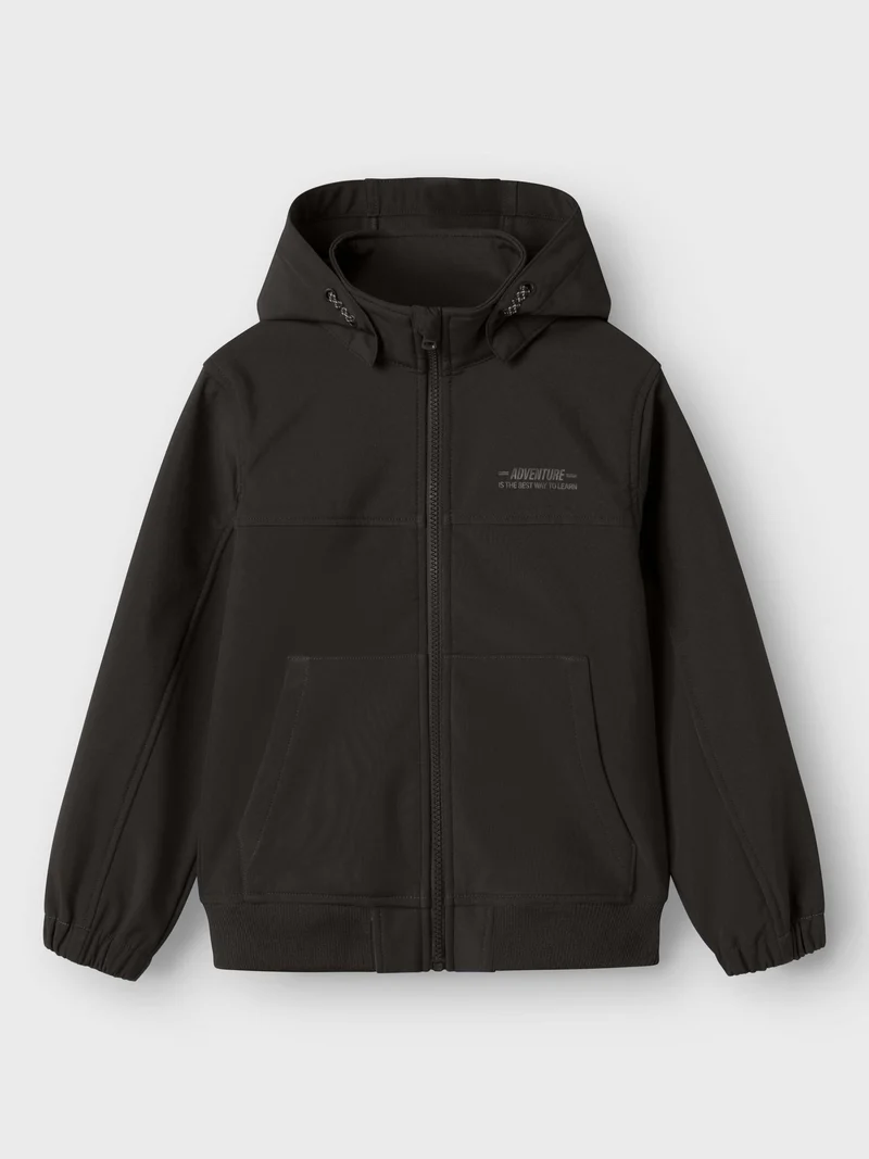 Name it - NKMALFA08 SOFTSHELL JACKET COOL BLOCK FO - Black