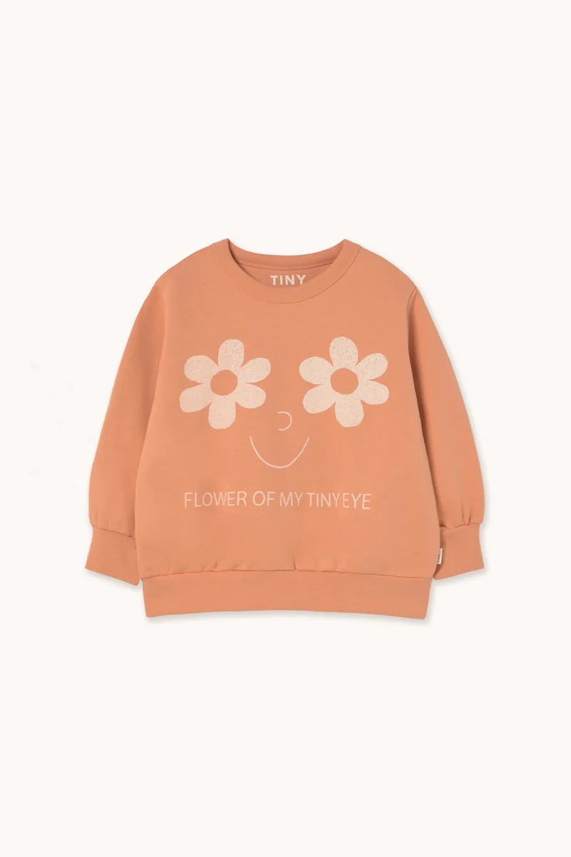 Tinycottons Flowers Eyes Graphic Sweatshirt
