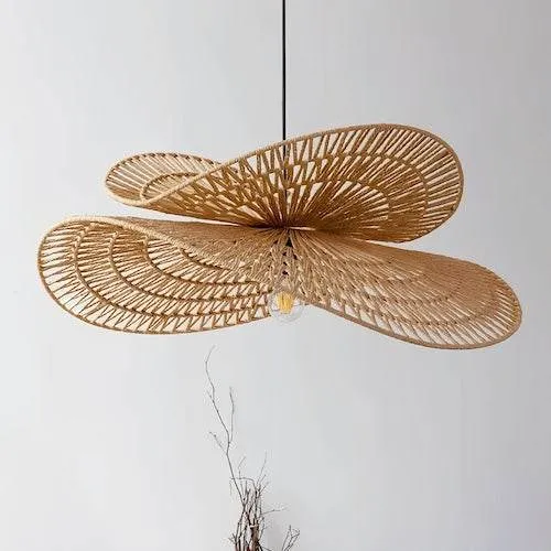 Rattan Pendant Light – Hand-Woven Wabi-Sabi Elegance & Rustic Charm
