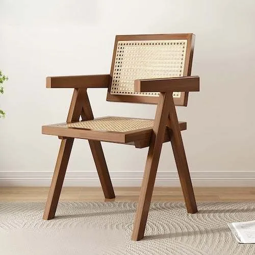 Folding Chair - Elegant Natural Rattan Design for Comfortable Seating