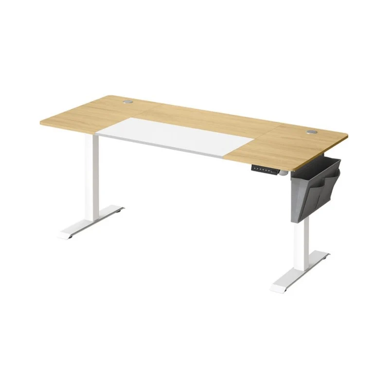Elektrisch höhenverstellbarer Schreibtisch 160 × 70 cm – Lio – mit Memory & Stauraum