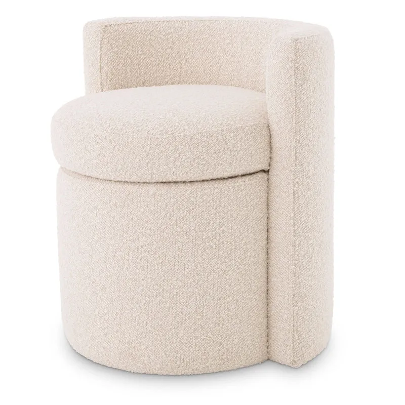Eichholtz Hocker Arcadia – Bouclé Cream