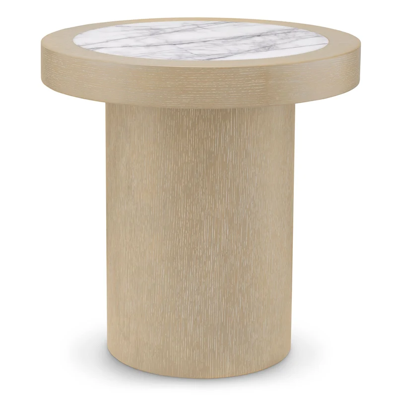 Eichholtz Beistelltisch Presedio – Washed Oak Furnier | Bianco Lilac Marmor