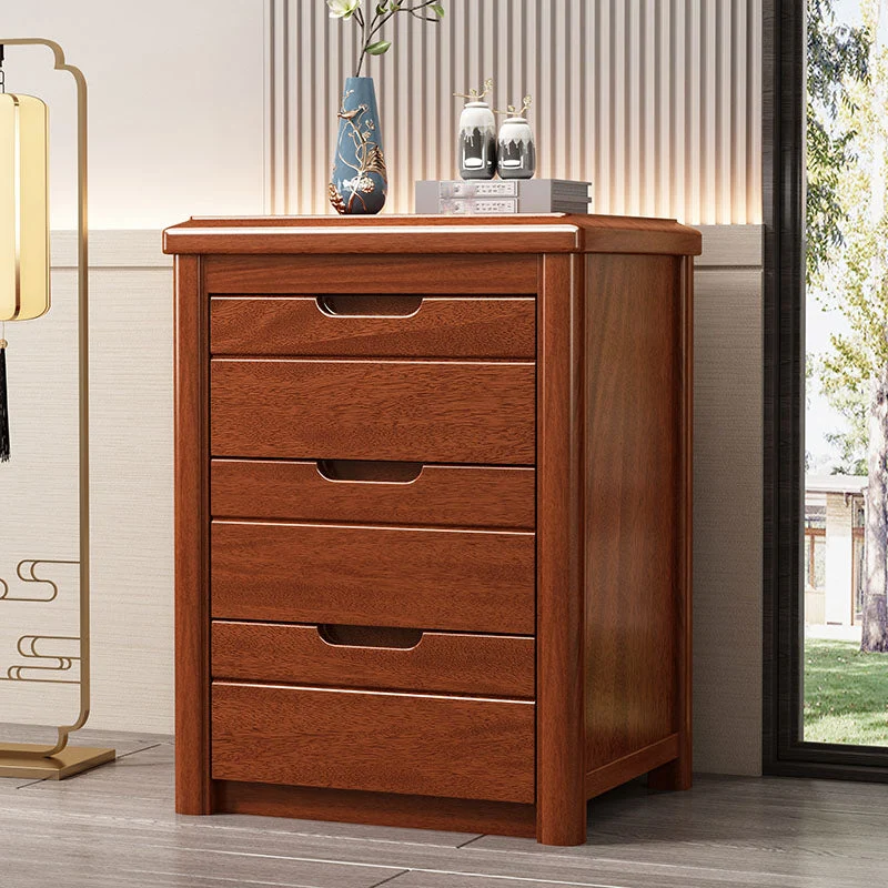 15.6 Inch Width Storage Chest Modern Solid Wood Dresser with 3/4/5 Drawers