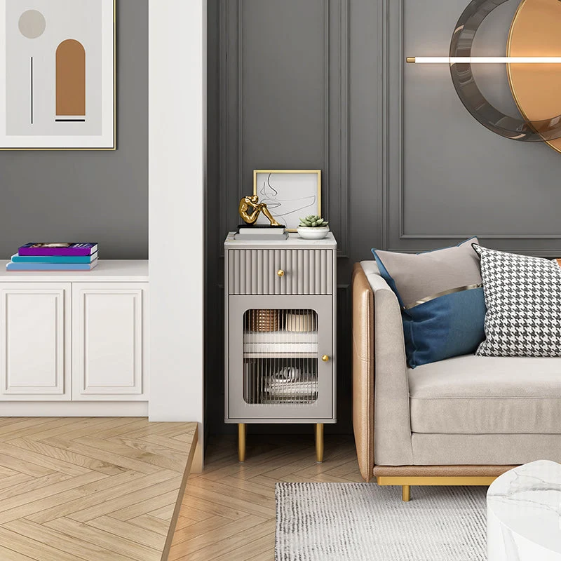 Glam Combo Dresser Stone Vertical Storage Chest Dresser for Bedroom