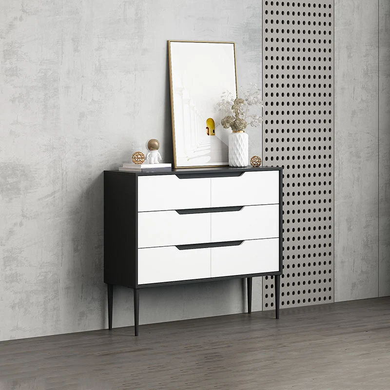 Contemporary Horizontal Wood Dresser Bedroom Lingerie Chest Dresser with Drawer