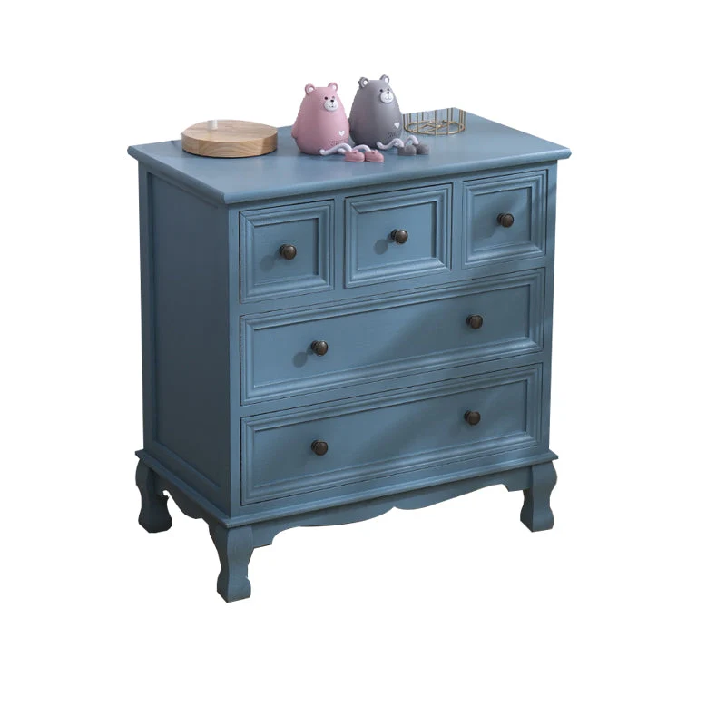 14" D Solid Wood Storage Chest Traditional Vertical Lingerie Chest with Drawers