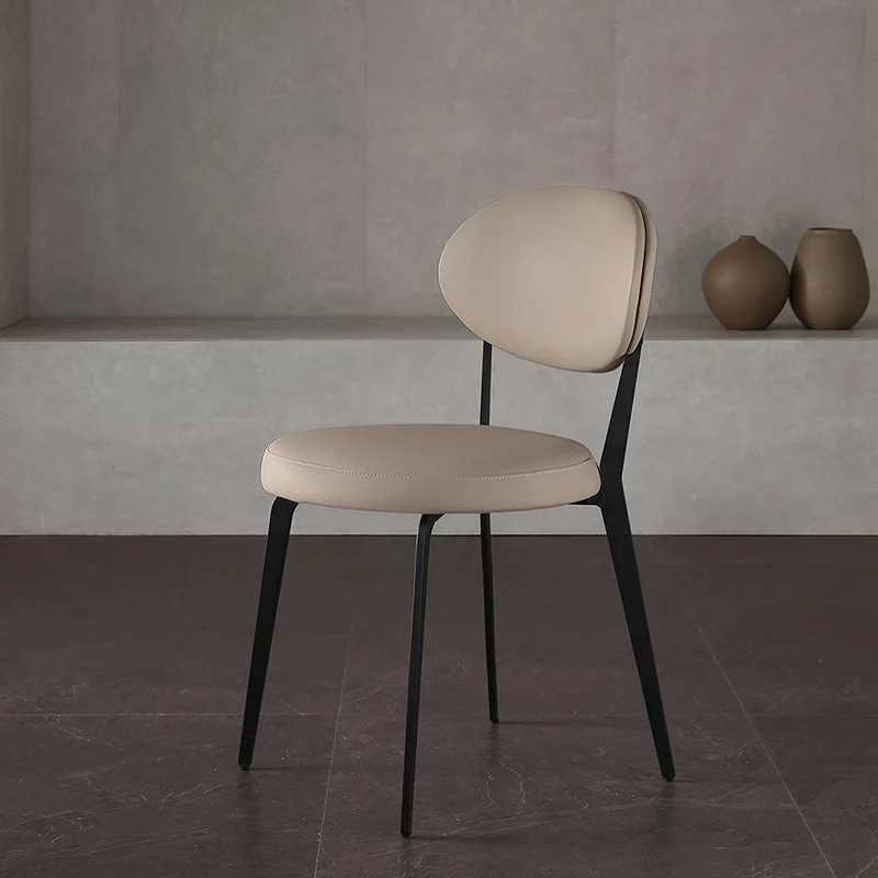 Industrial Upholstered Armless Indoor Open Back Dining Side Chair