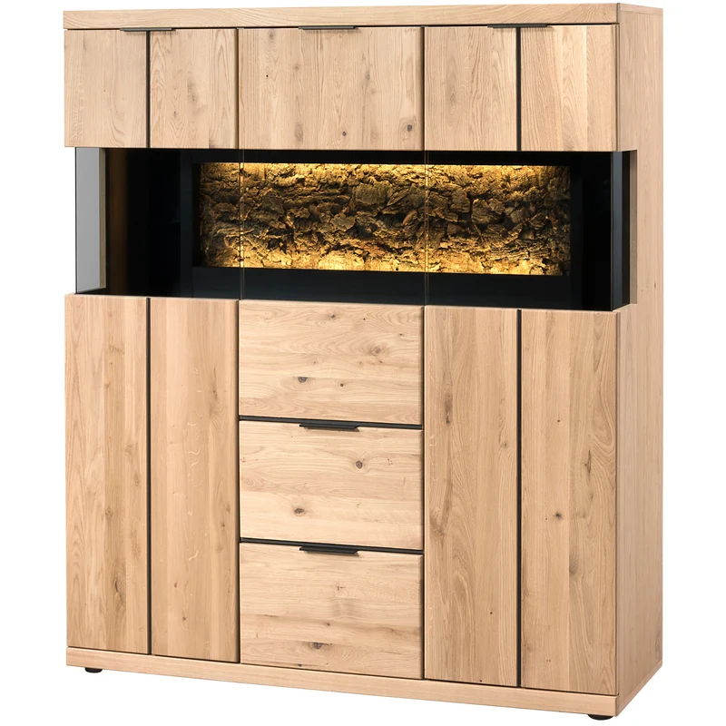Vitrine aus Eichenholz NAPOLI 22 | LoftStory