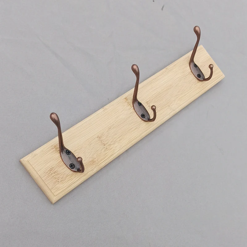Modern Coat Rack Wood Framed Wall-Mounted Coat Hanger with Hooks