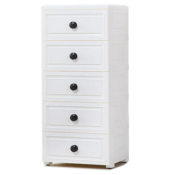 Vertical Plastic Lingerie Chest Modern Style Storage Chest with 5 Drawers