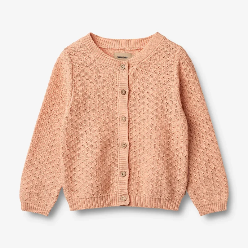 Wheat-Knit Cardigan Magnella-2358 pink sand