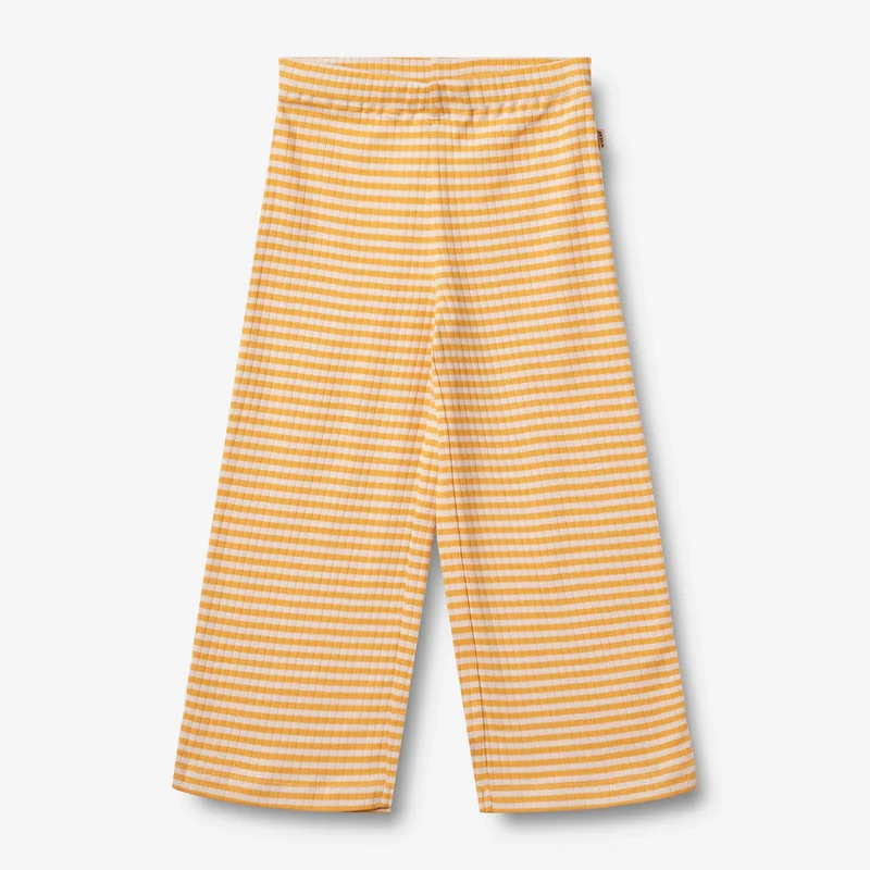 Wheat-Jersey Pants Ela-9449 yellow rib stripe