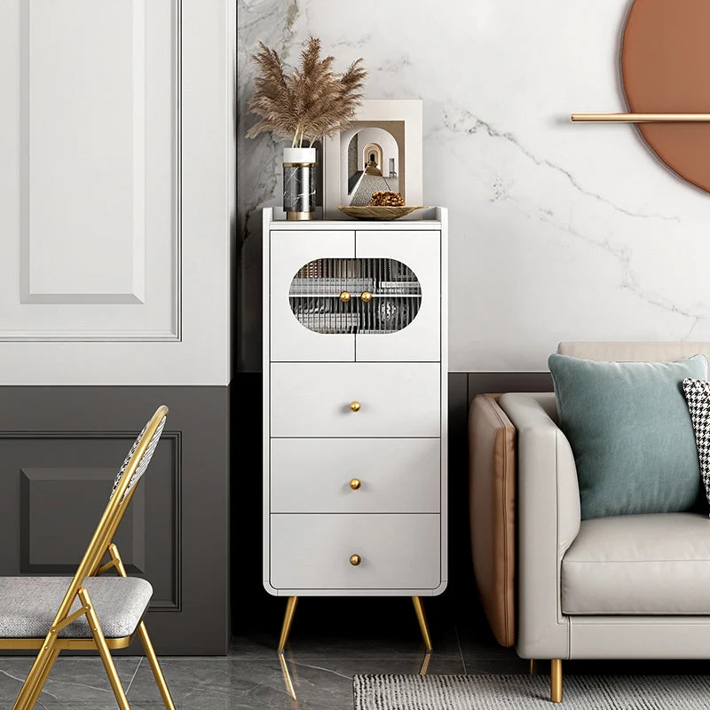 13.65-inch Width Glam Storage Chest Stone Storage Chest Dresser