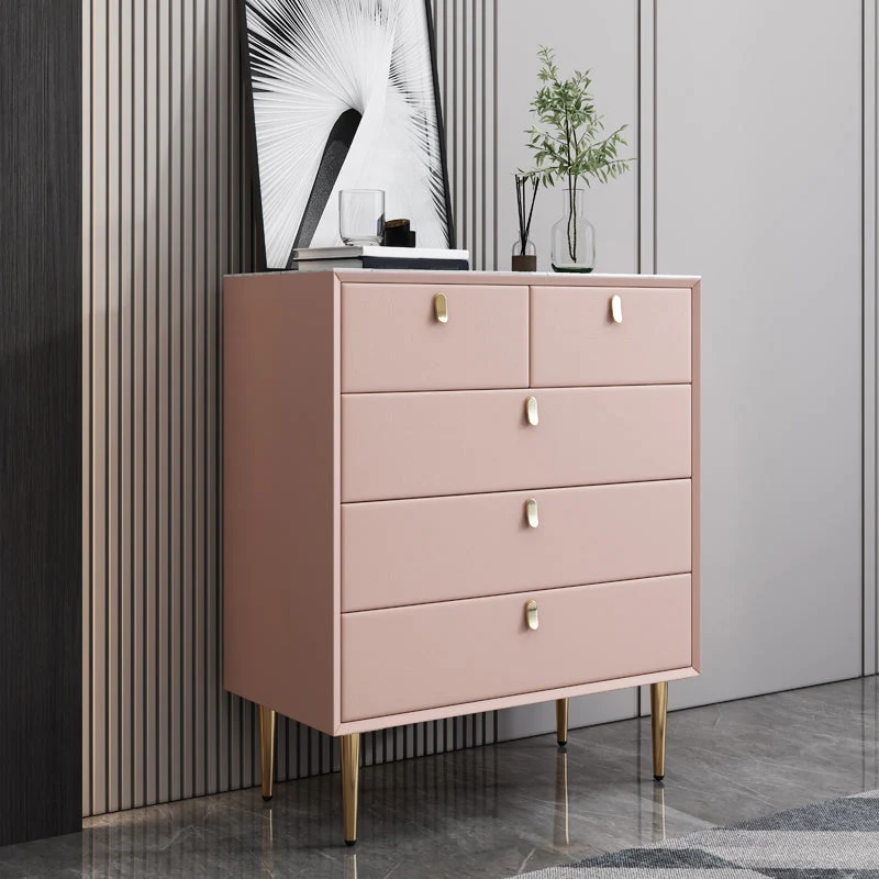Glam Solid Wood Storage Chest Bedroom 16" Wide Chest with Drawers