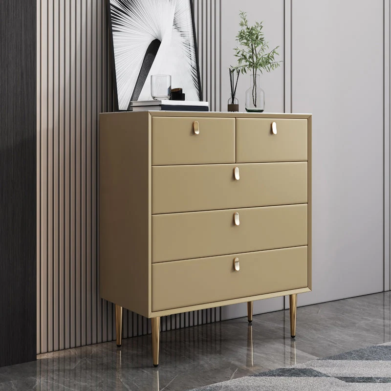 15.6-inch Width Glam Dresser Stone Storage Chest with 5/6 Drawers