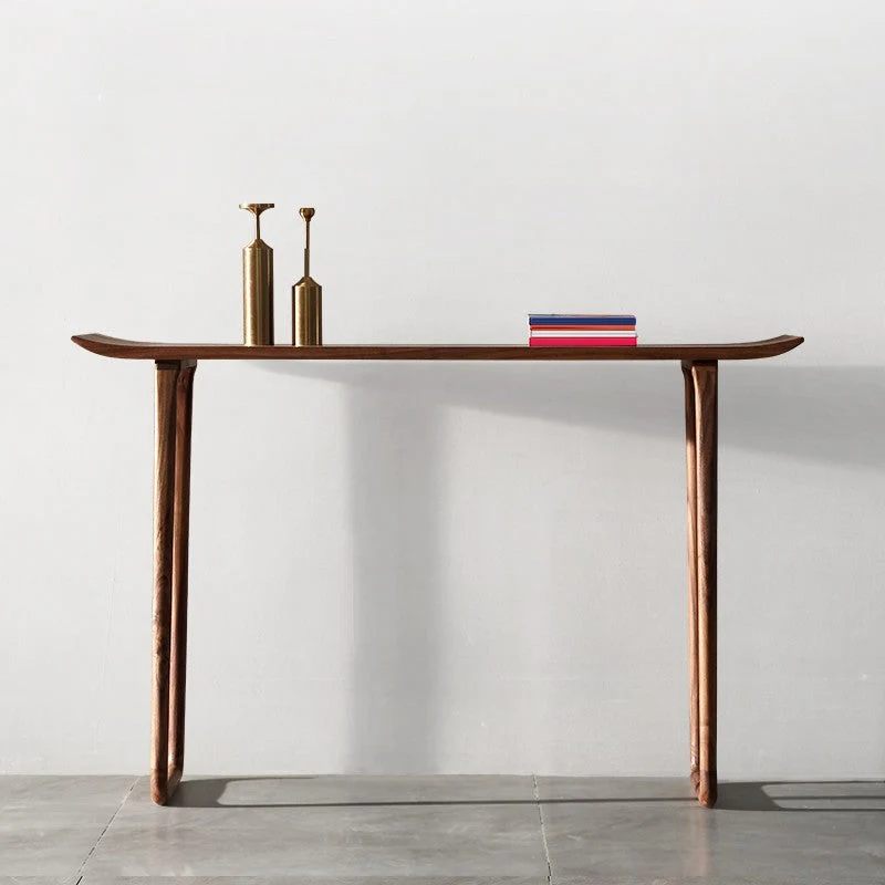 Pine Solid Wood Console Table,11.81inch Wide, Hall Accent Rectangle Table