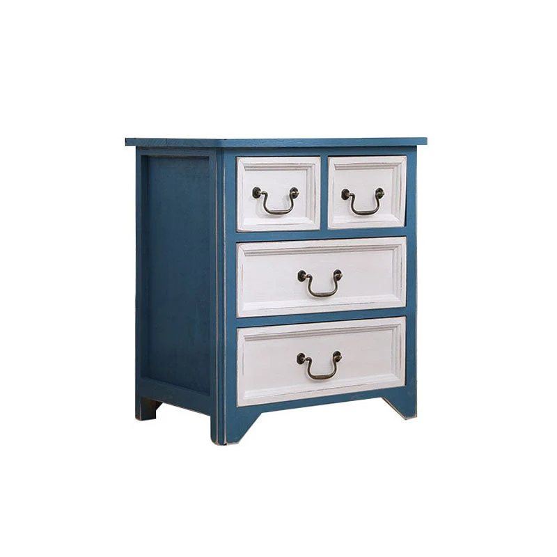 14" W Vintage Solid Wood Lingerie Chest Vertical Storage Chest with Drawers