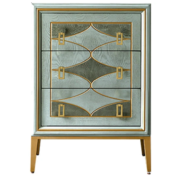 Lingerie Chest with Wood Top and Legs Chest with Drawers for Bedroom