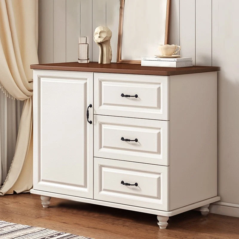 16" W Horizontal Combo Dresser Wooden Storage Chest Dresser with Drawers and Doors