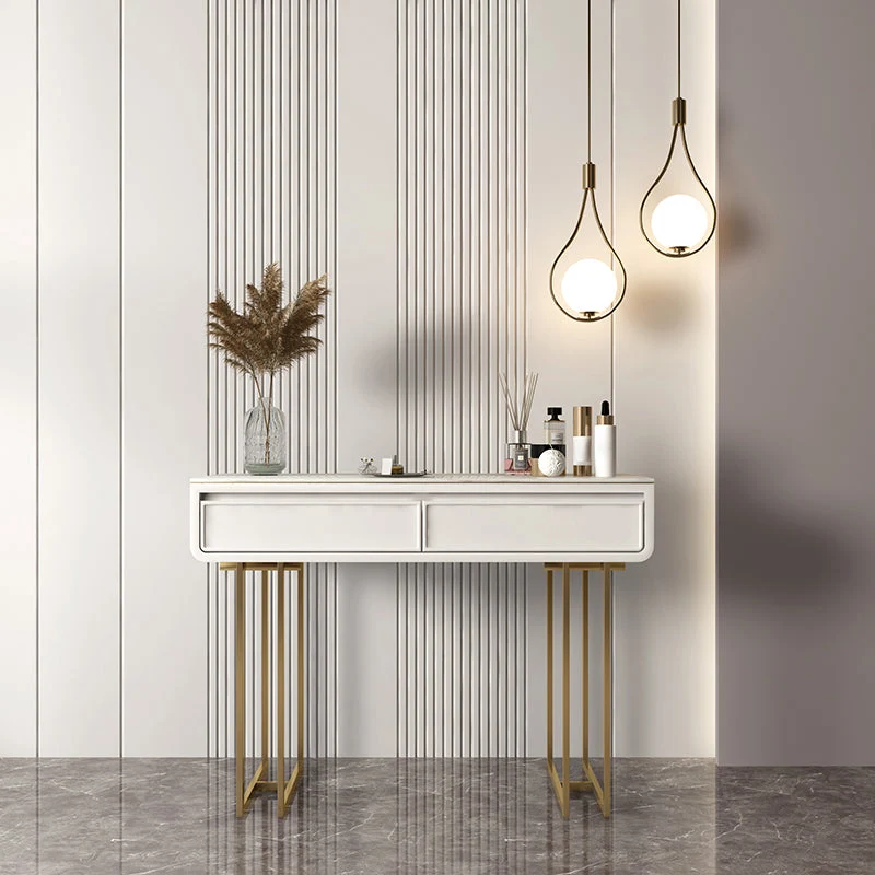 Luxurious Make-up Vanity Stone Top Vanity with 2/4 Storage Drawers