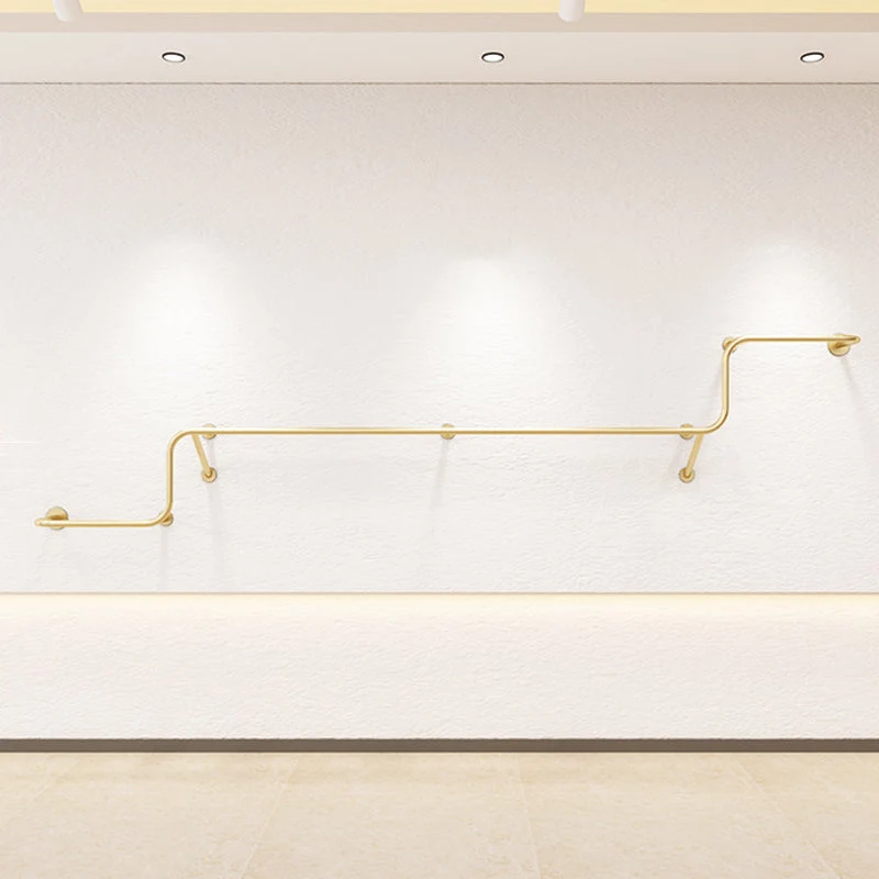 Gorgeous Style Coat Rack Metal Wall Mounted Bar Shape Coat Rack Living Room