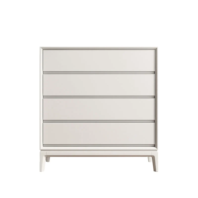 Modern Wood Storage Chest with Soft-Close Drawers for Bedroom