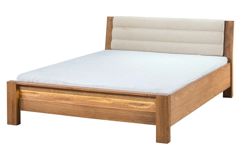 Bettgestell aus rustikalem Eichenholz VELVET 76 | LoftStory