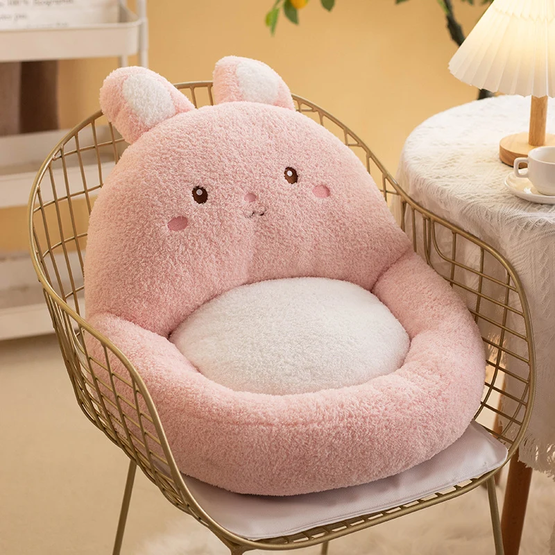 Contemporary Creative Velvet PP Cotton Ellipse Cartoon Animals Cushion Sofa Backrest For Living Room & Bedroom