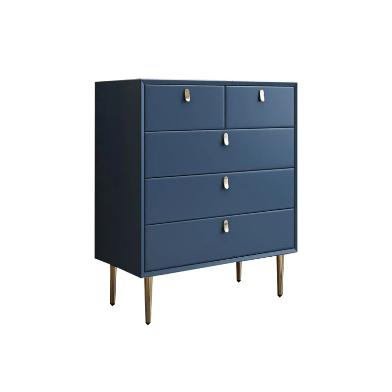 5 Drawers Vertical Wooden Lingerie Chest Modern Bedroom Storage Chest