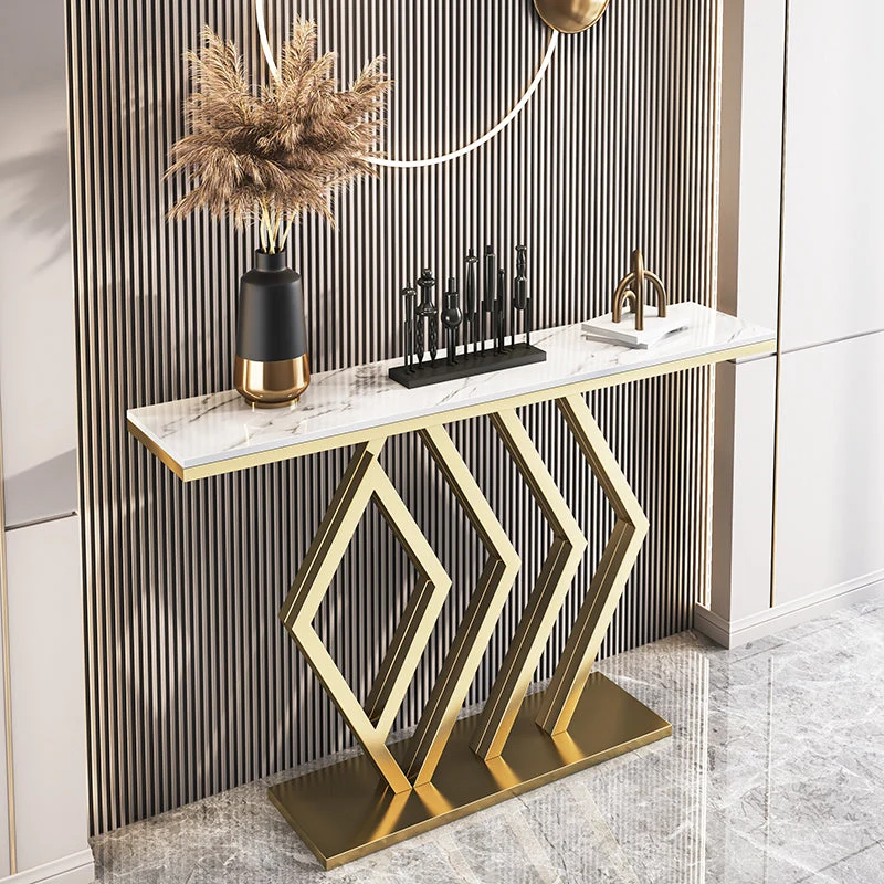 Modern Rectangle Console Table Scratch Resistant Console Sofa Table