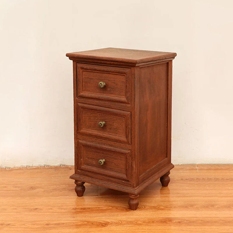 Nautical Solid Wood Storage Chest Bedroom Vertical Chest with Drawers